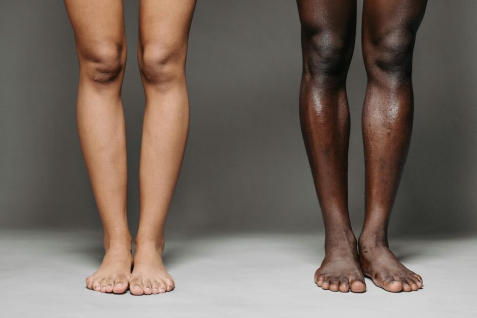 women standing barefooted