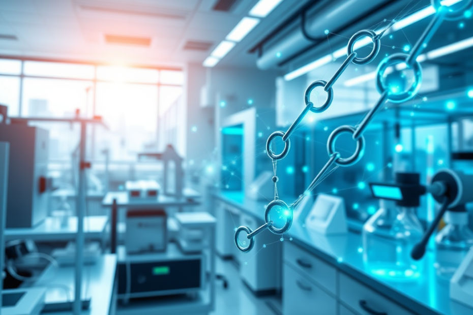 Blockchain erobert die Biomedizin. Credits: LabNews Media LLC