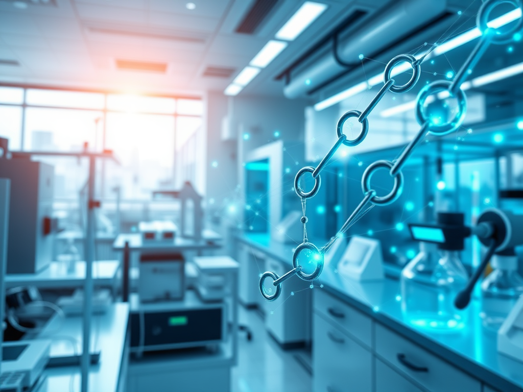 Blockchain erobert die Biomedizin. Credits: LabNews Media LLC