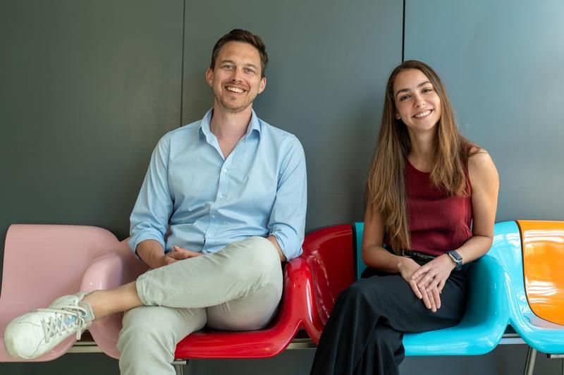 Studienleiter Georg Winter und Erstautorin Natalie Scholes
Quelle: Barbara Bachmann
Copyright: © Barbara Bachmann / CeMM