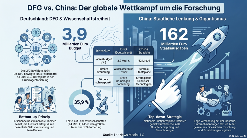 DFG Forschungsförderung: Deutschland verliert Wettkampf gegen China